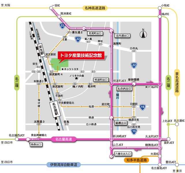 交通アクセス トヨタ産業技術記念館