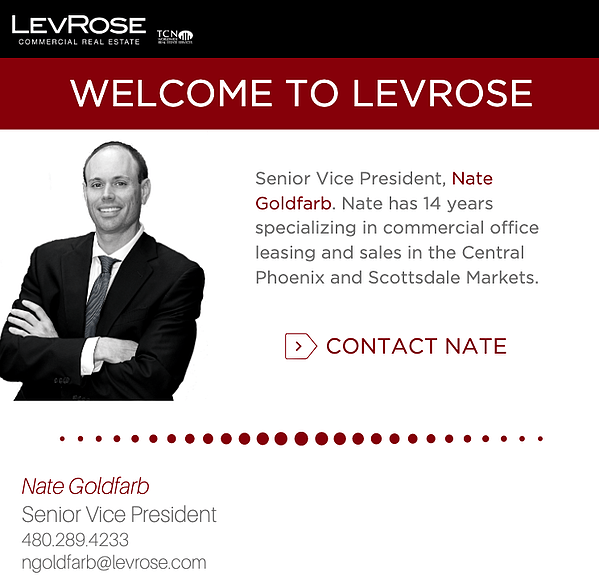 LevRose Commercial Real Estate Nate Goldfarb as Senior Vice