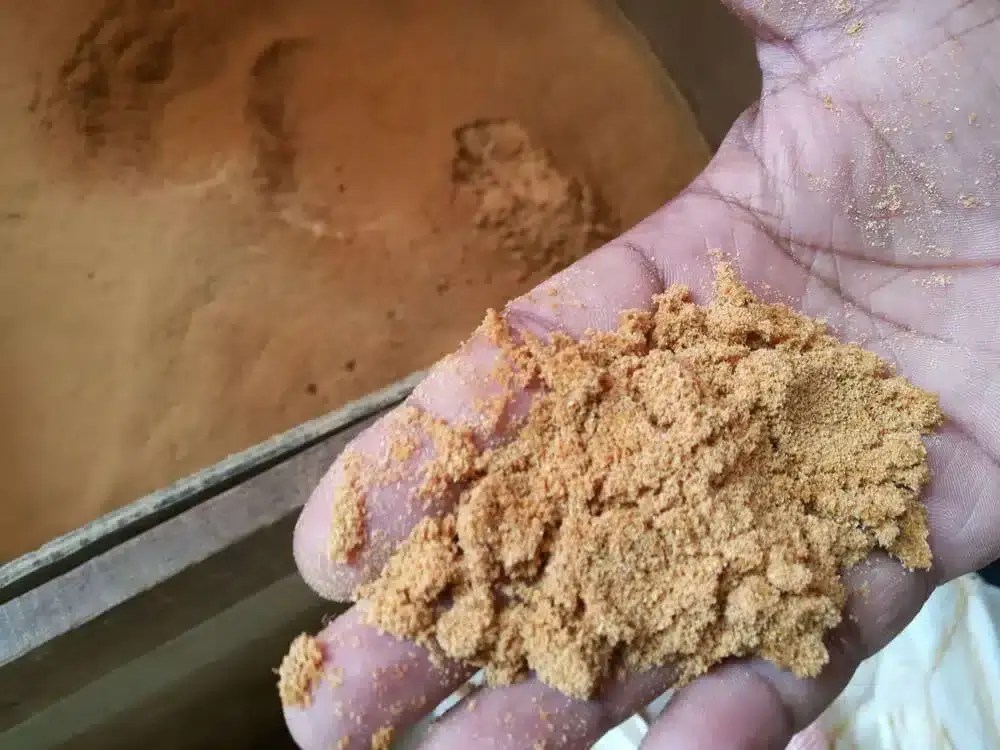 How much sawdust makes a ton of pellets