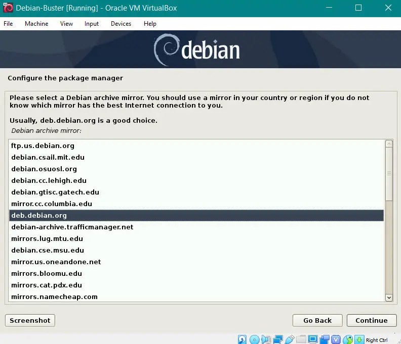 Install Debian 10 Buster on VirtualBox TCP/IP ACADEMY