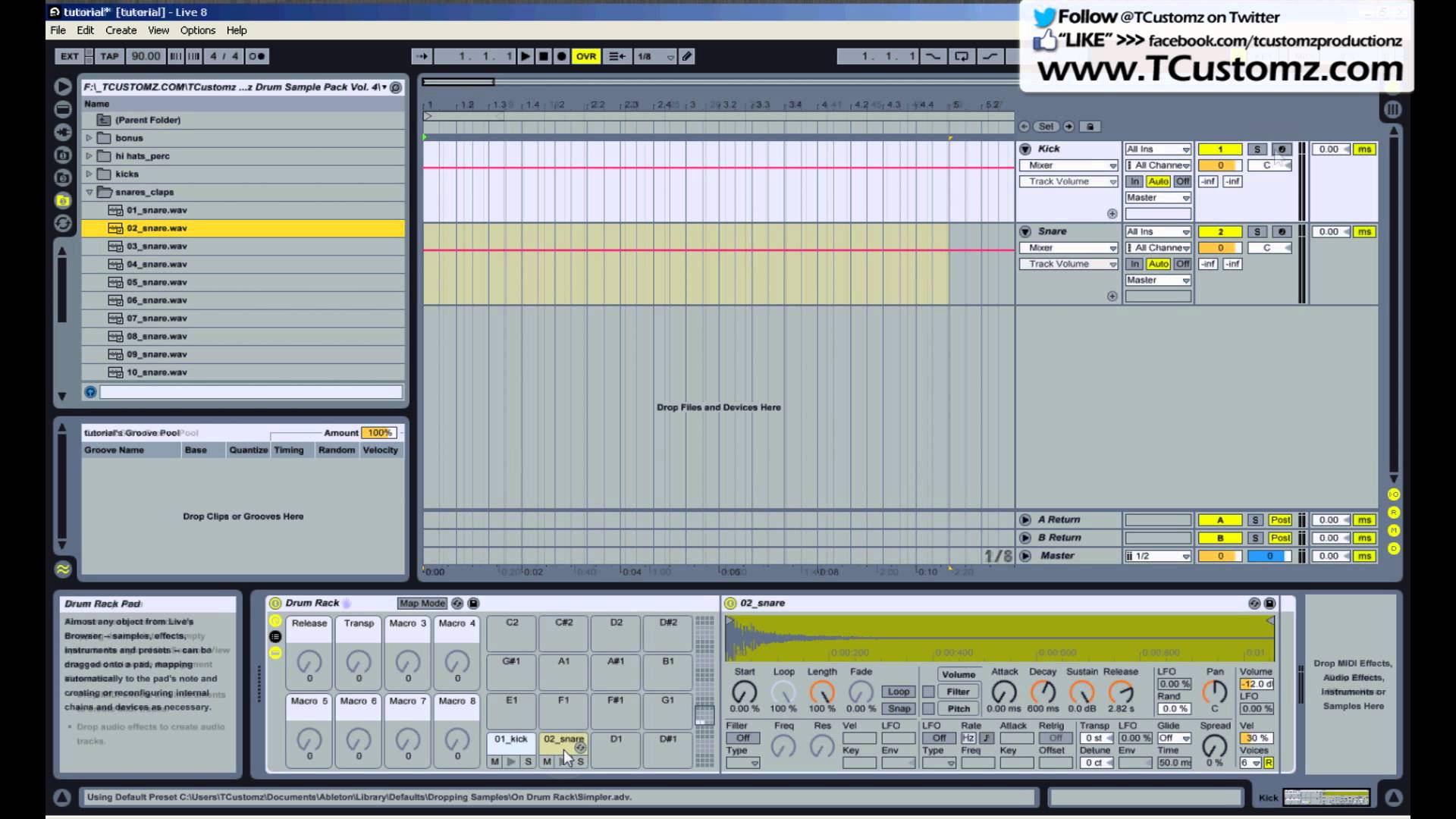 How to Record Your Drum Samples in Separate MIDI Tracks Ableton Live