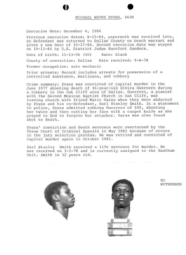 Death Row Information