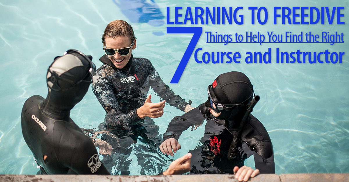 Learning to Freedive 7 things to help you find the right course and