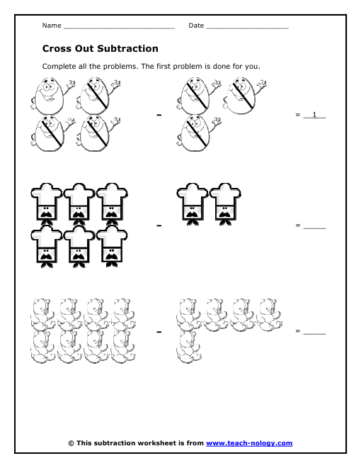 Cross Out Subtraction