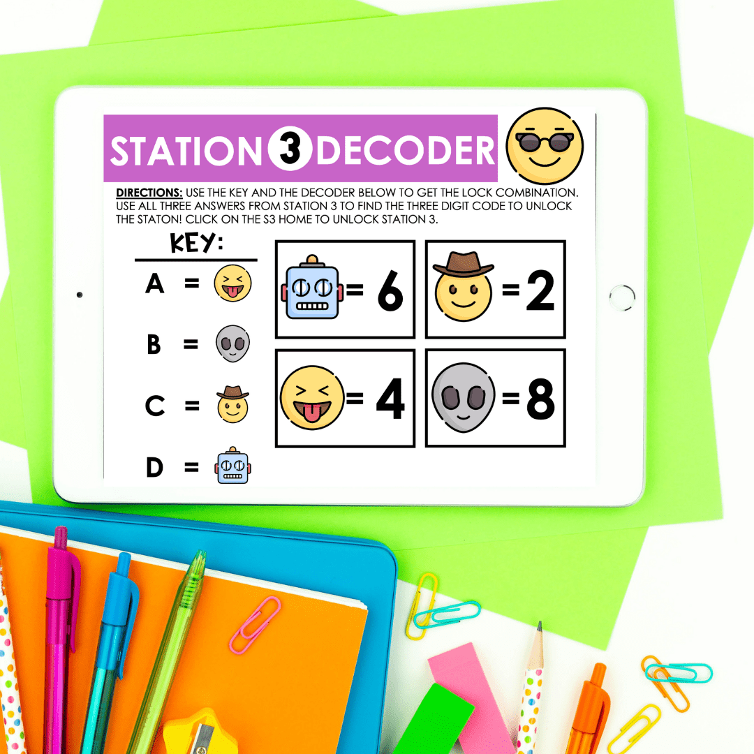 F R E E // EMOJI ESCAPE ROOM TEMPLATE Teach Create Motivate