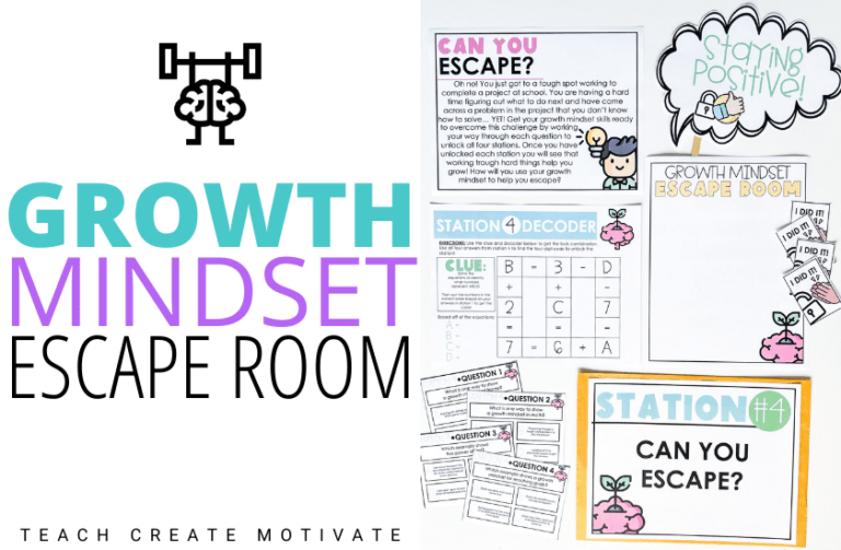 Growth Mindset Escape Room DSP Creativity