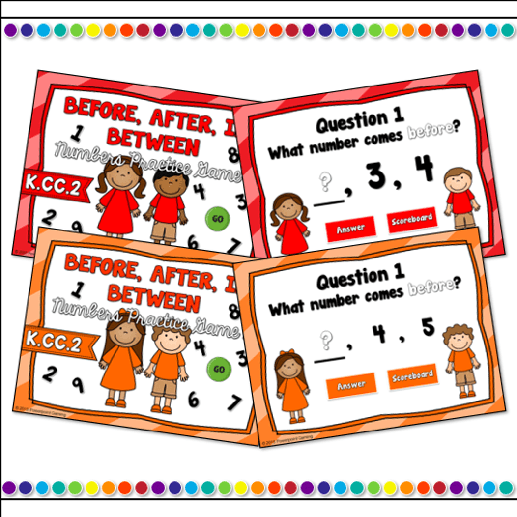 Before, After, In Between Mini Game Set