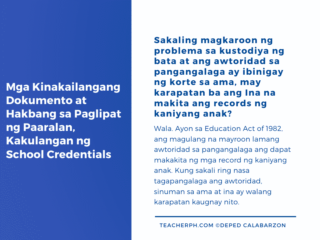 Mga Kinakailangang Dokumento at Hakbang sa Paglipat ng Paaralan TeacherPH