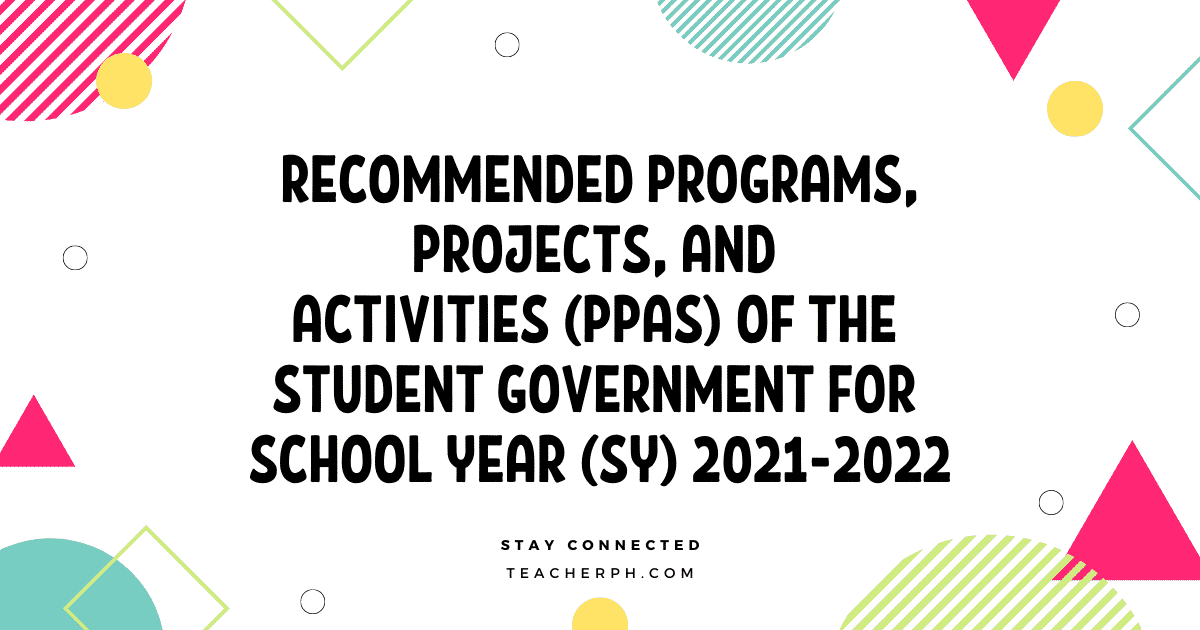 Programs, Projects, and Activities (PPAs) of the Student