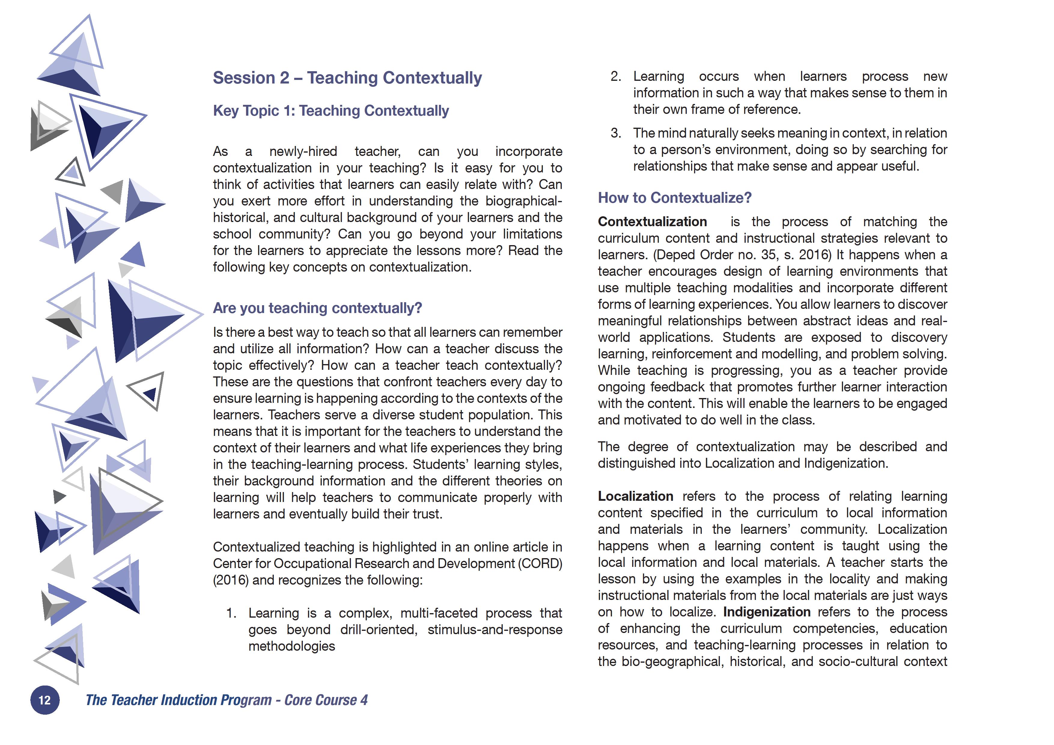 DepEd Teacher Induction Program (TIP) Core Course 4 TeacherPH