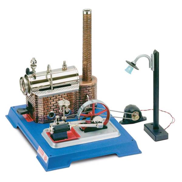 Wilesco D10 Steam Engine with AddOn Generator/Light Kit