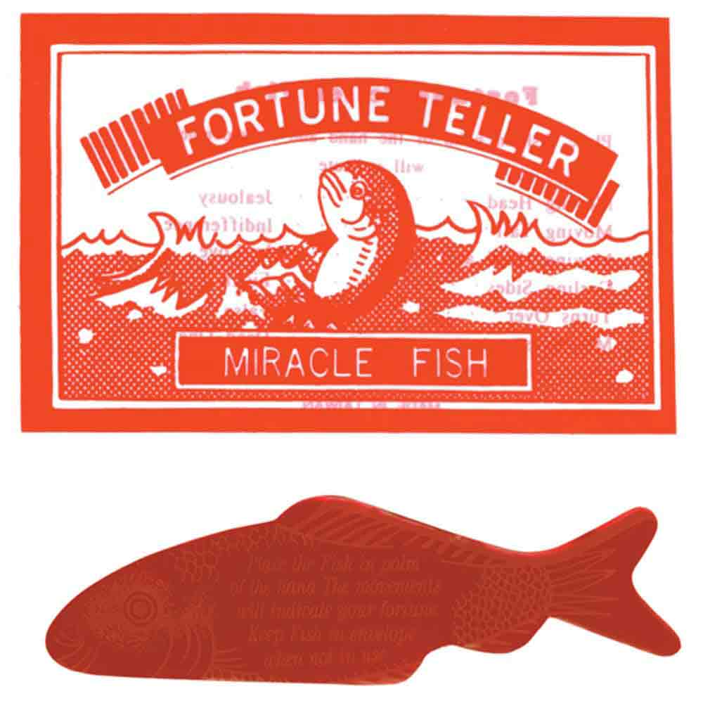 Fortune Fish Purchase the Red Cellophane Fortune Teller Miracle Fish for Your Next Chemistry