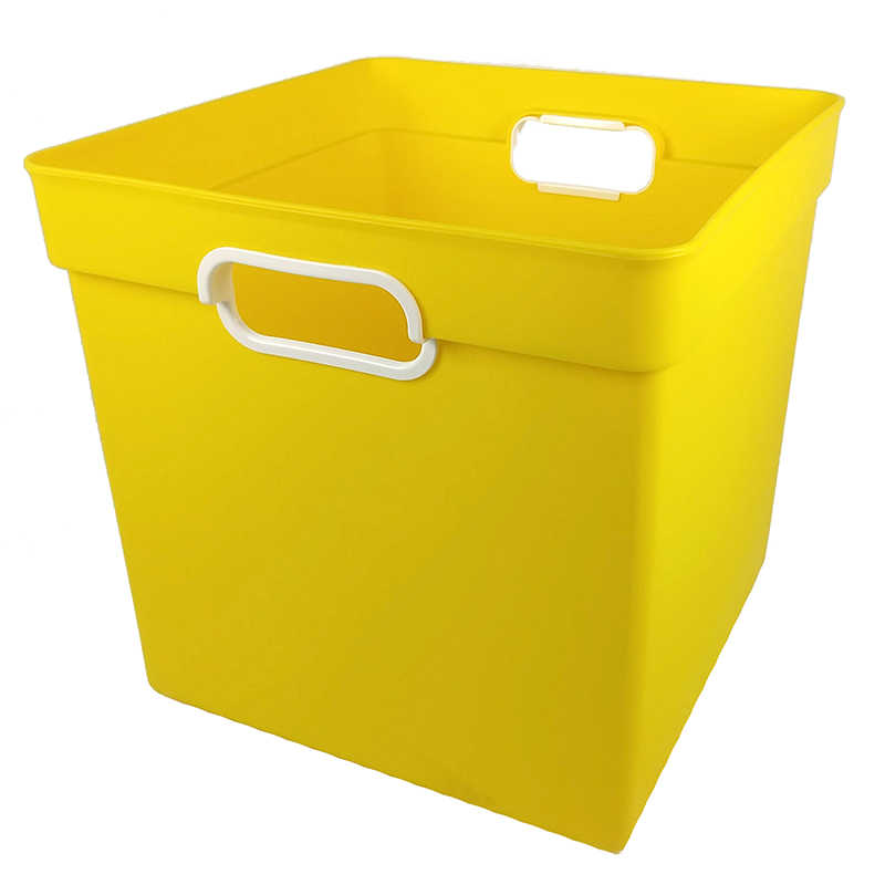TeachersParadise Romanoff Cube Bin, Yellow ROM72503