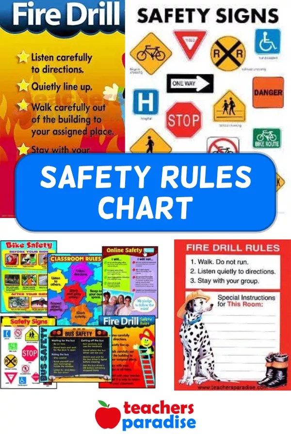 Safety Rules Chart TeachersParadise