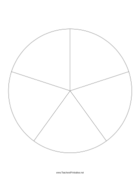 Pie Chart Template-5 Slices