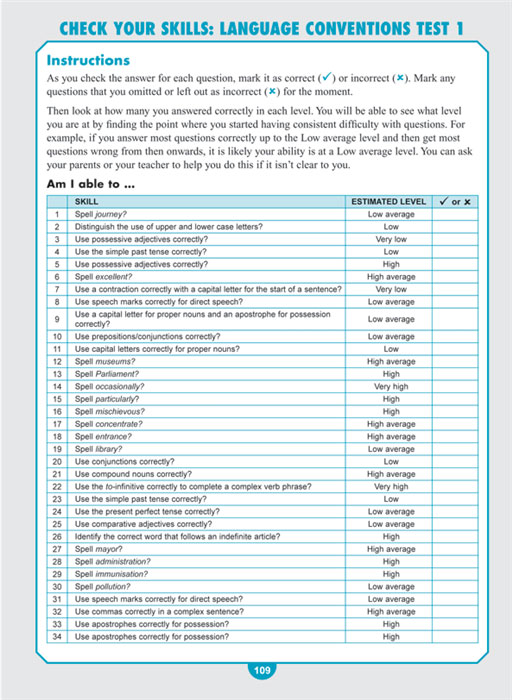 Naplan year 5 example test answers