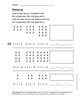 Multiplication And Division Concepts: Patterns Printable (2Nd Grade) - Teachervision