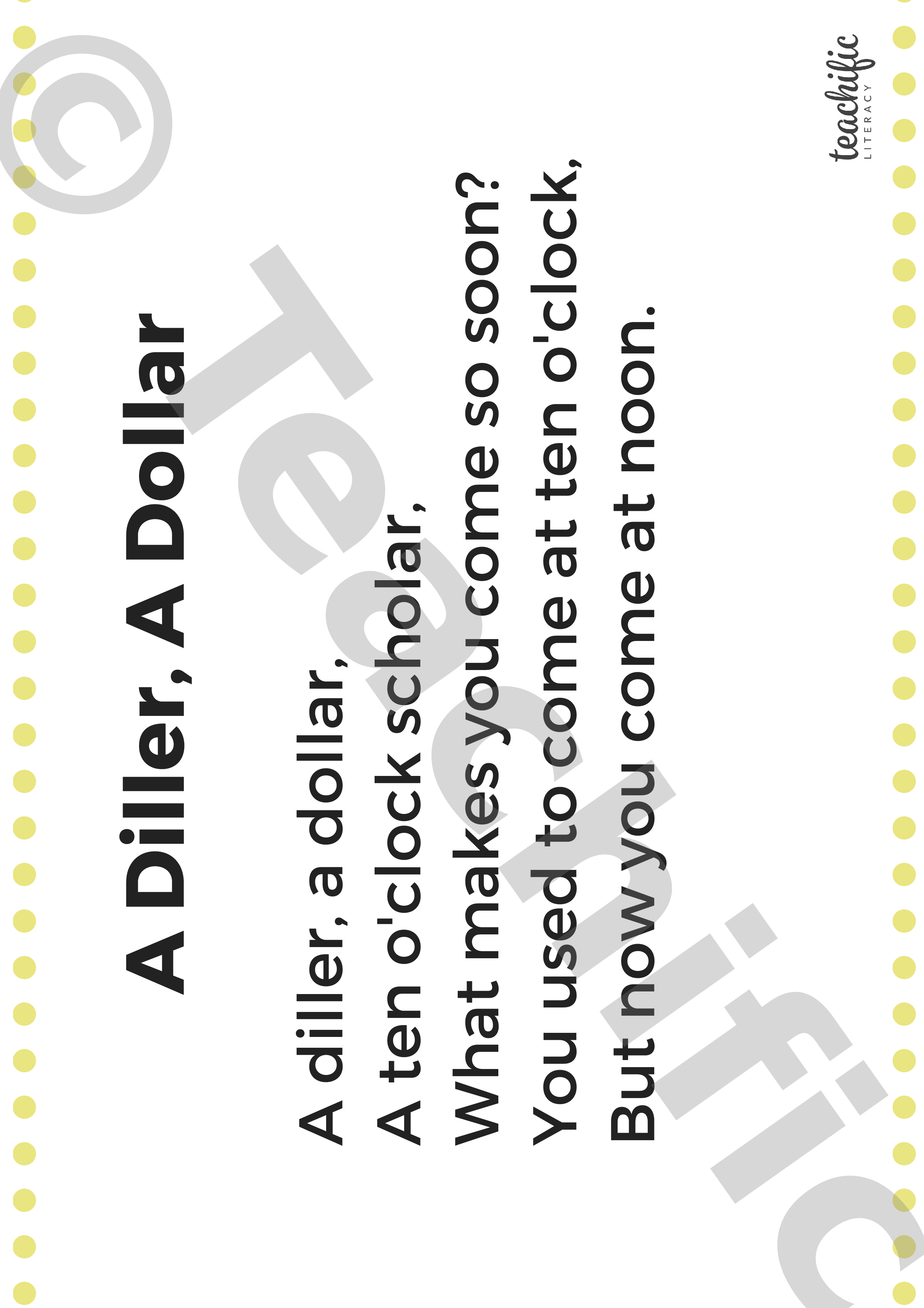 Unique A Diller A Dollar A 10 O Clock Scholar hd wallpaper