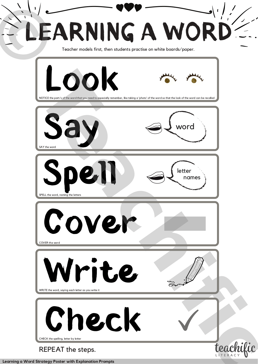 Learning a Word Strategy with Explanation Prompts A3 Poster v1, K6