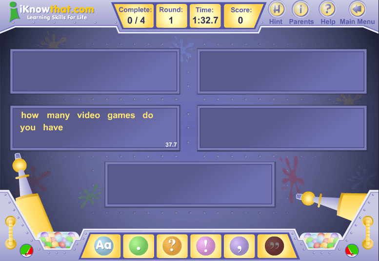 Capital Letters and Full Stops Games and Resources Punctuation Games
