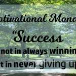 Motivational Monday: Success Is Not About Always Winning. It’s About Never Giving Up