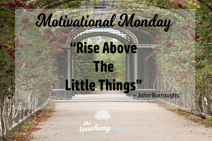 Motivational Monday Rise Above the Little Things featured