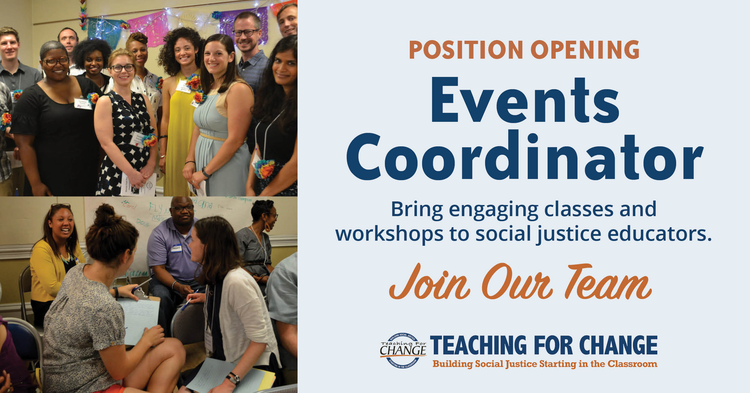 Events Coordinator Position Teaching for Change