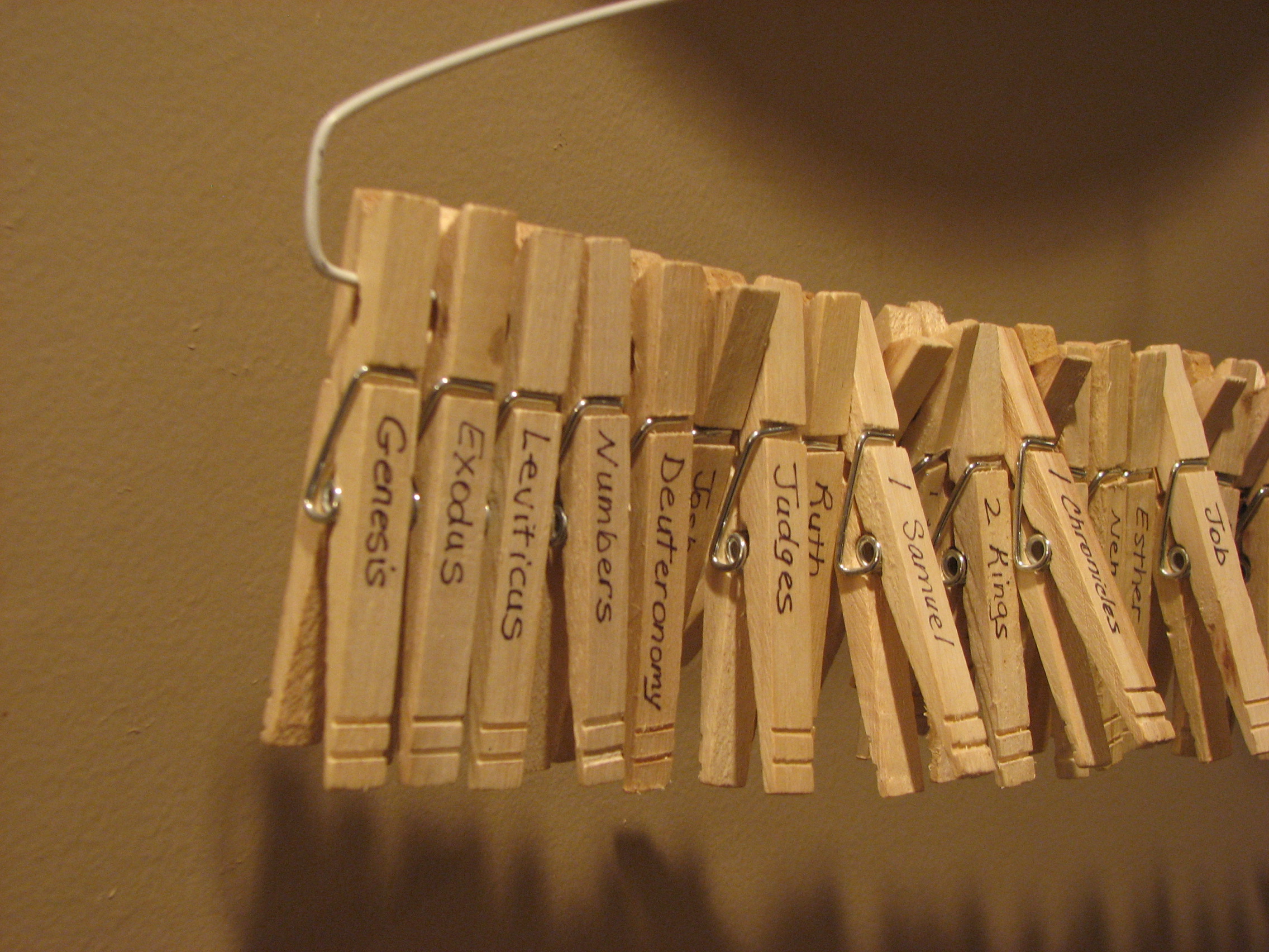 Activities with Books of the Bible Teaching Help