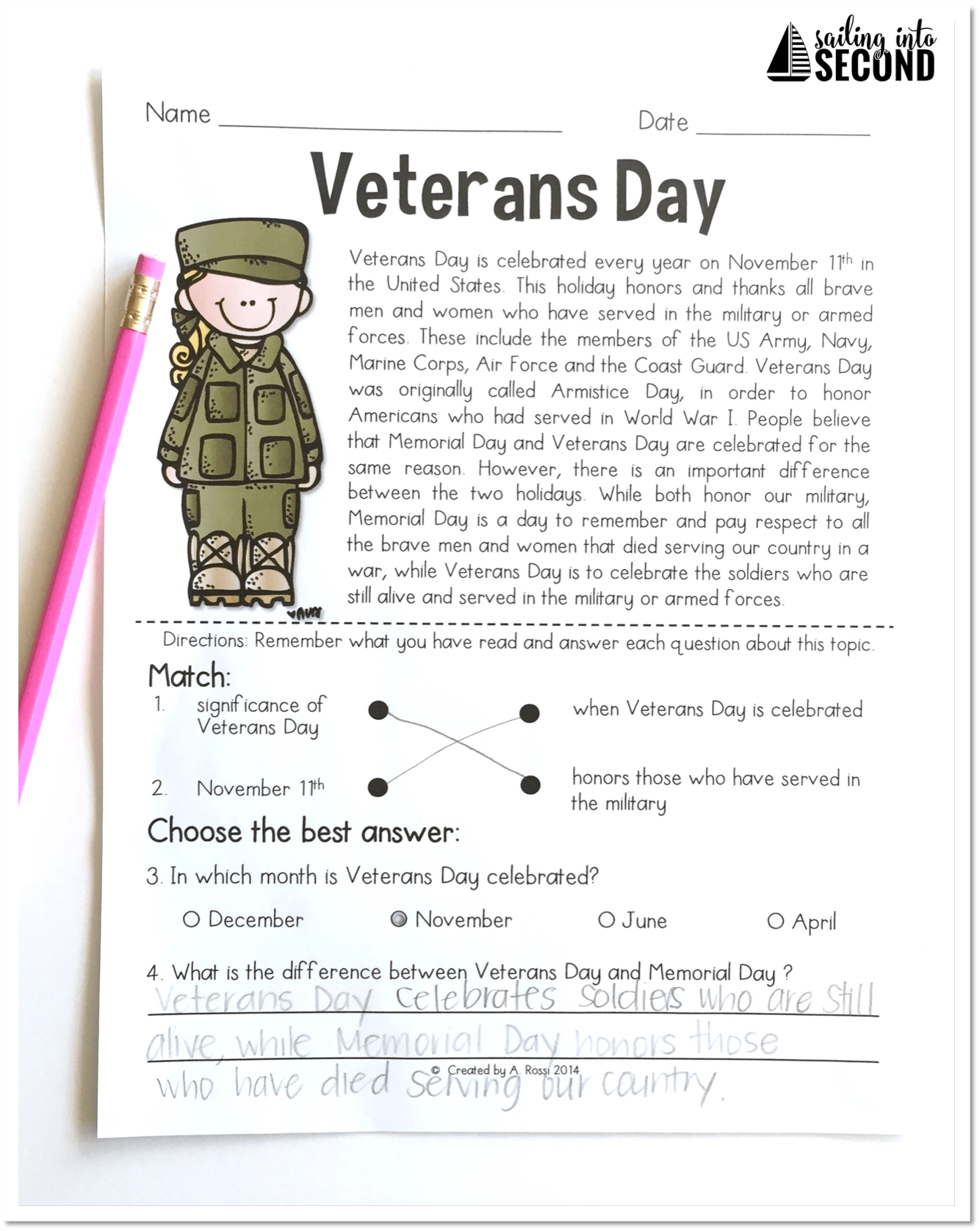 Veterans Day Ideas - Teaching with Aris