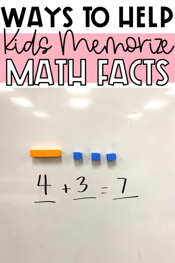 5 Ways to Help Kids Memorize Basic Math Facts Teaching with Kaylee B