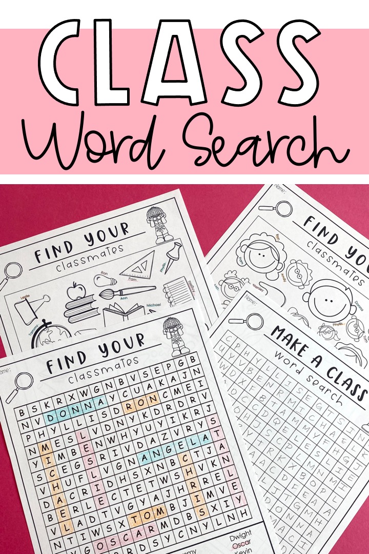 How a Class Word Search Can Help Build a Positive Classroom Community