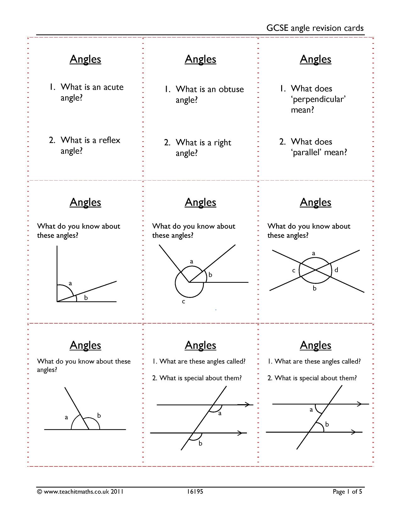 Angles revision¦KS4 maths¦Teachit
