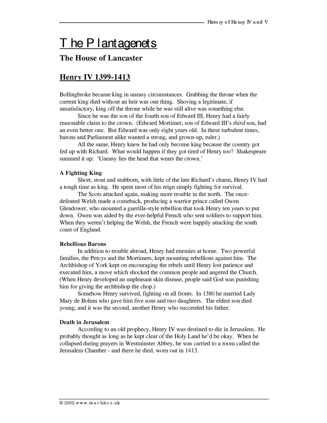 The History of the Alevel Shakespeare Teachit