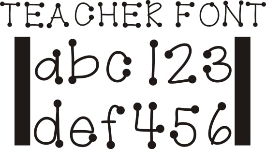 26 Free Fonts for Teachers Teach Junkie