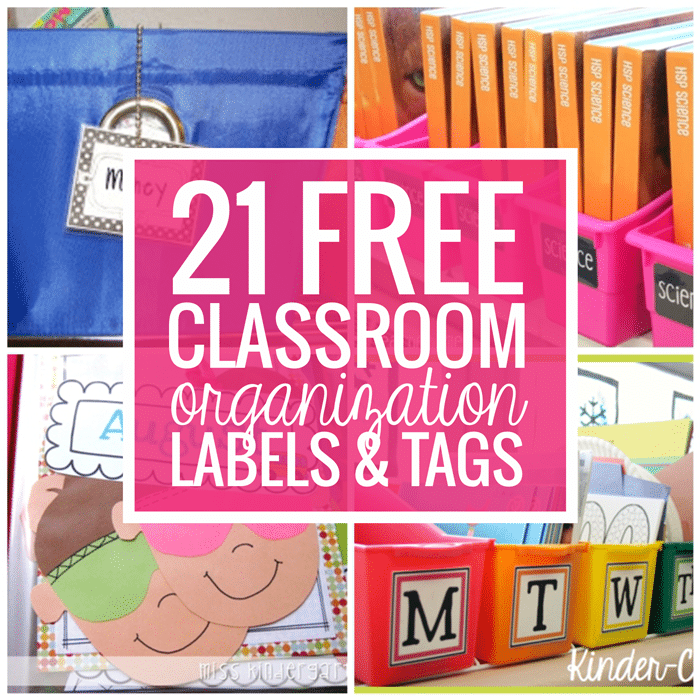 21 Free Classroom Organization Labels and Tags Teach Junkie