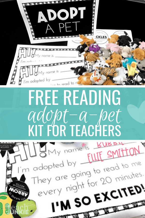 Cute AdoptaPet Reading Kit to Encourage Your Students to Read at Home Teach Junkie