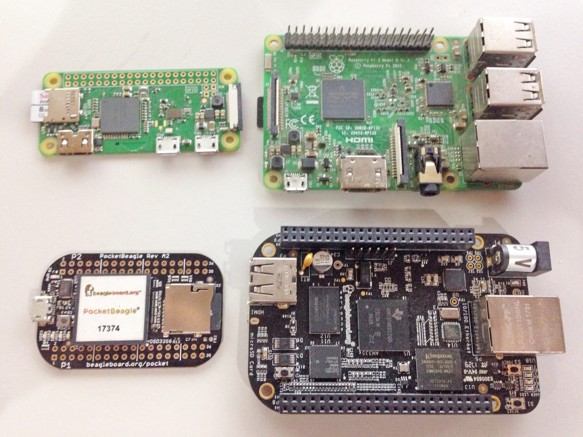Raspberry Pi Zero vs. PocketBeagle