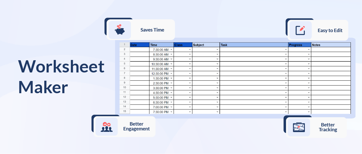 Worksheet Maker | Worksheet Creator | Teachmint