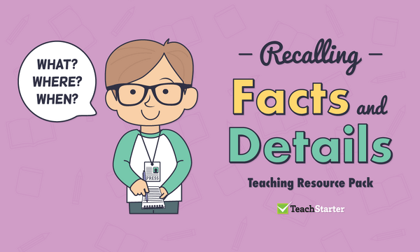 Comprehension Strategy Teaching Resource Pack Recalling
