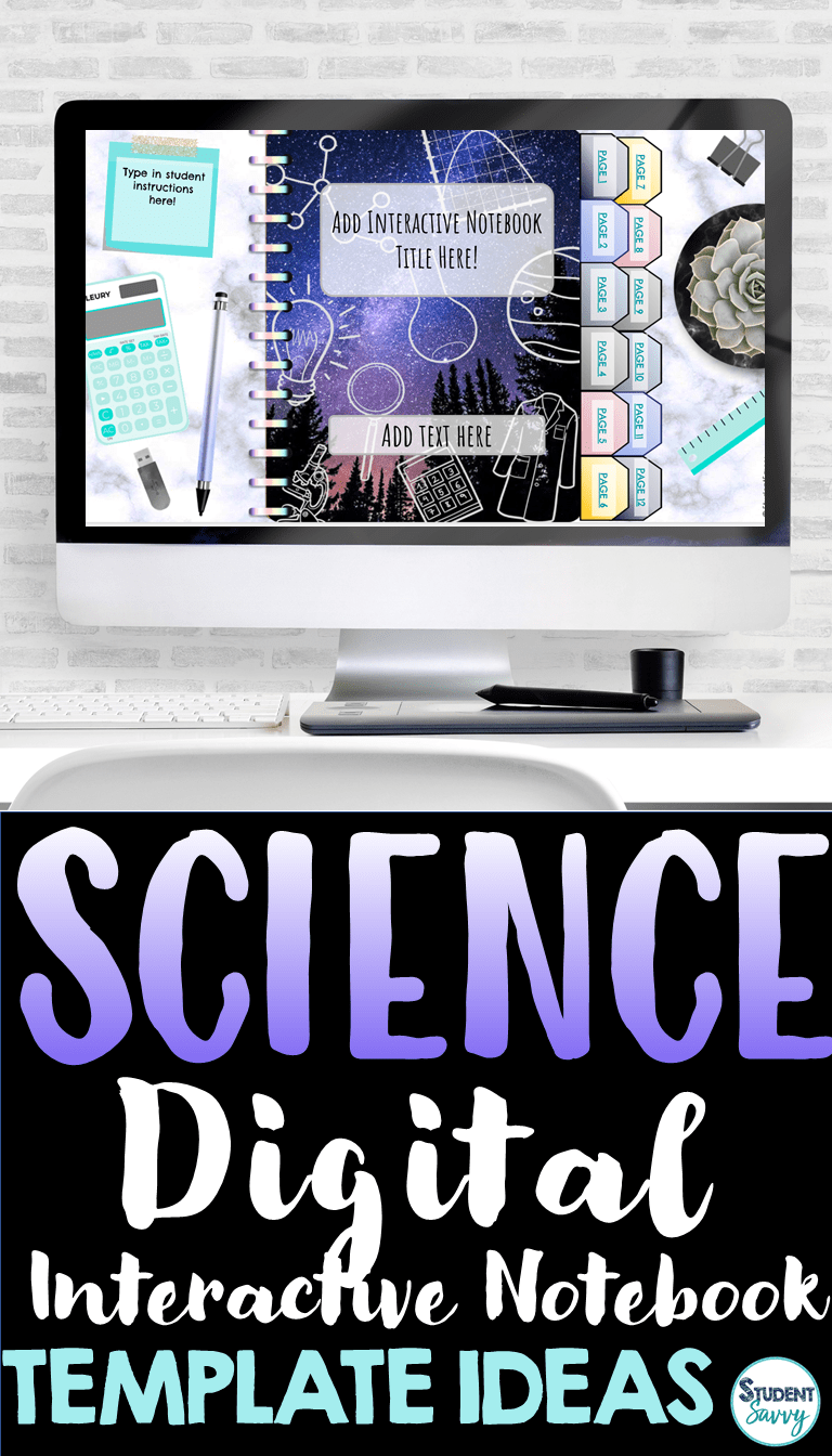 Science Digital Interactive Notebook Template Ideas Google Slides