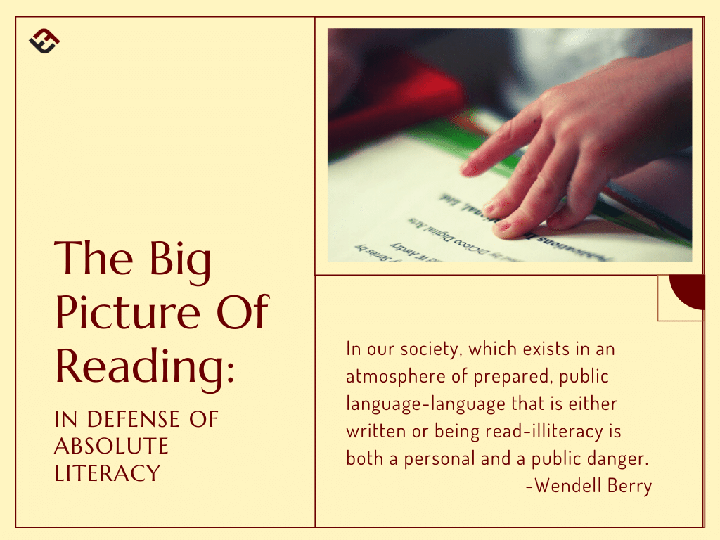 The Big Picture Of Reading In Defense Of Absolute Literacy