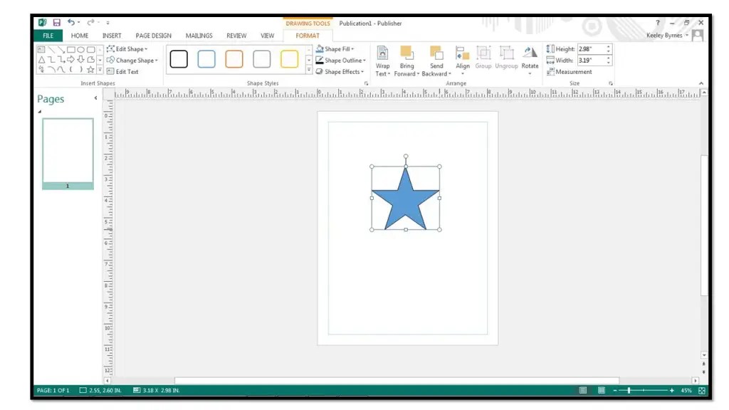 How to Add Shapes In Microsoft Publisher 2013 Inc.
