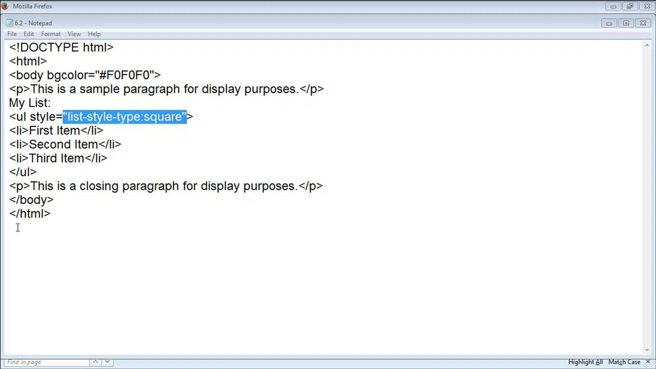 Create HTML Bullet Points Instructions Inc.