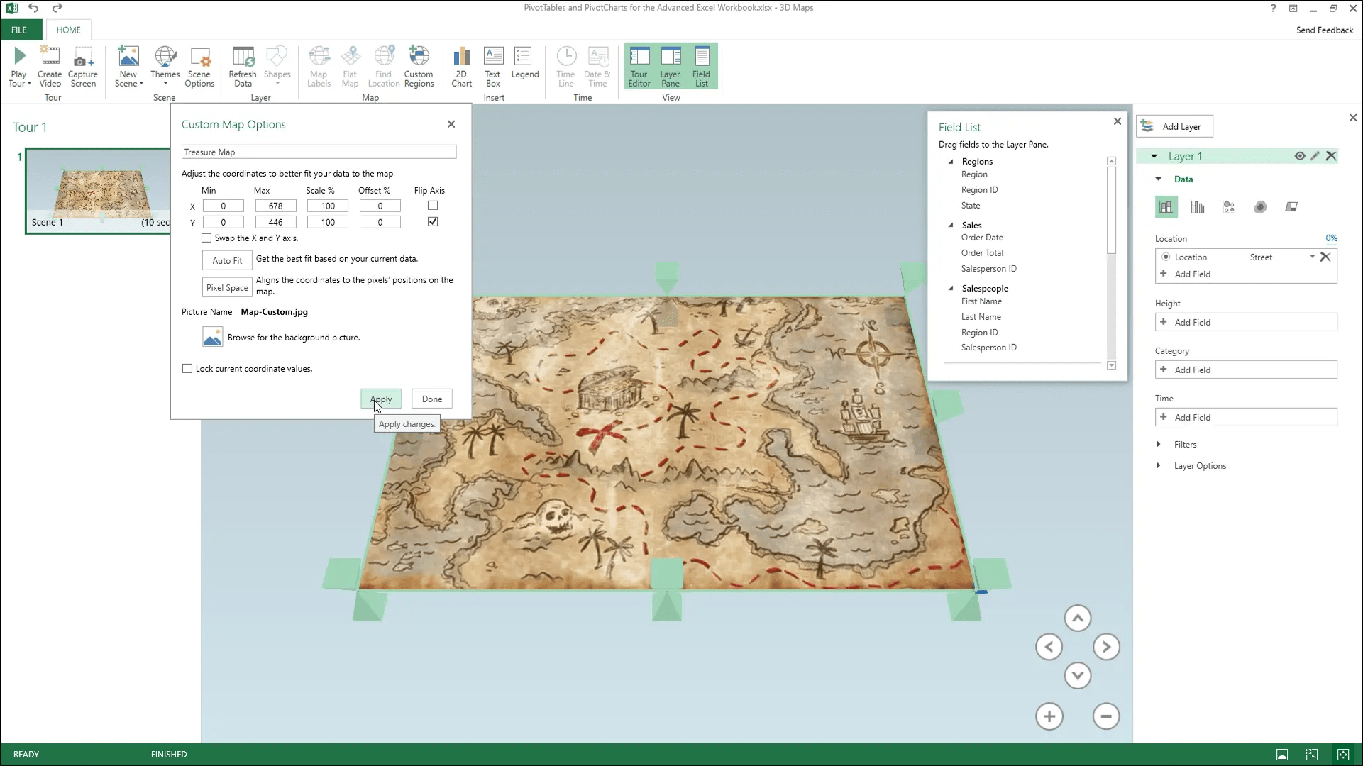 Custom 3D Maps in Excel Instructions Inc