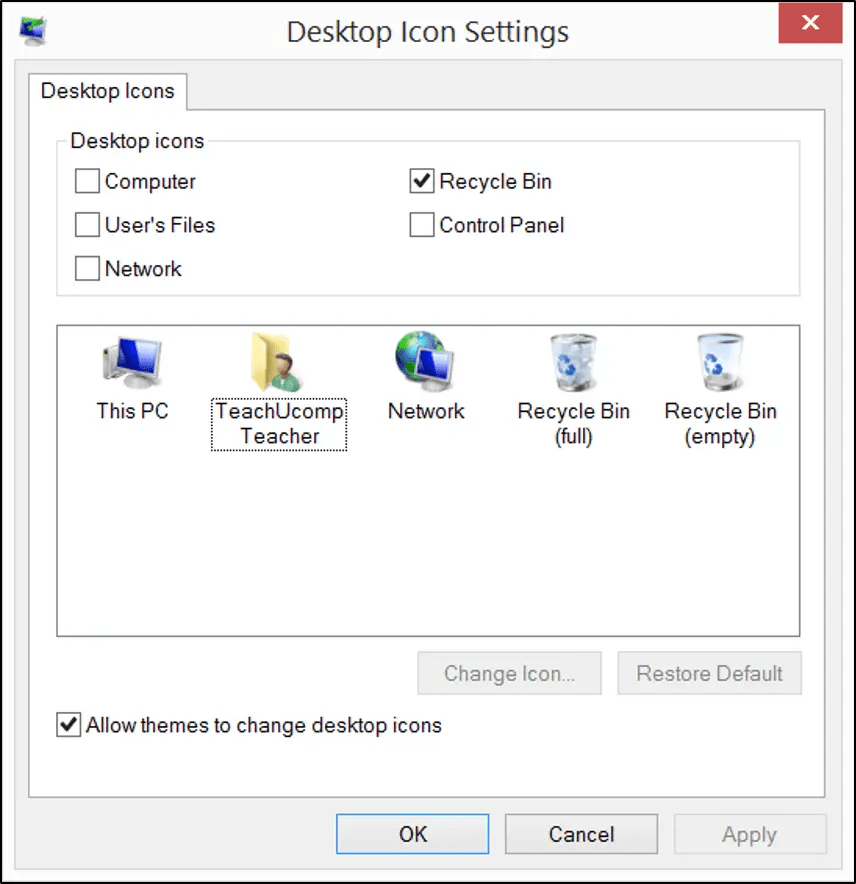 Change Desktop Icons in Windows 8 Tutorial