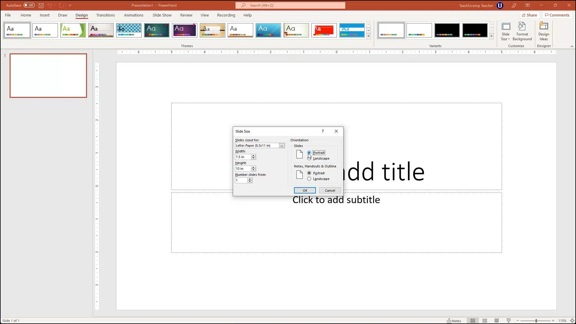 Change the Size of Slides in PowerPoint Instructions