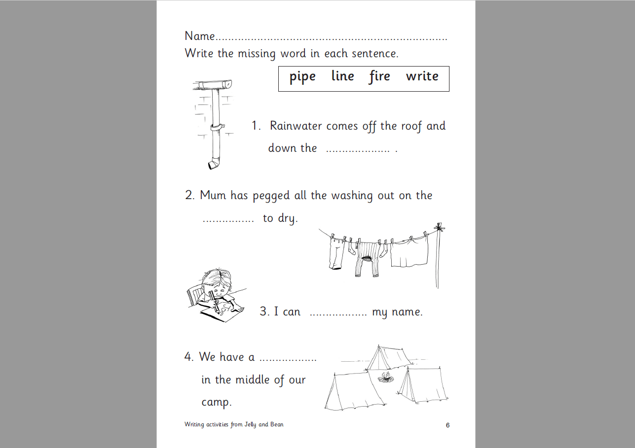 ie Sentences Worksheet Handwriting and Comprehension
