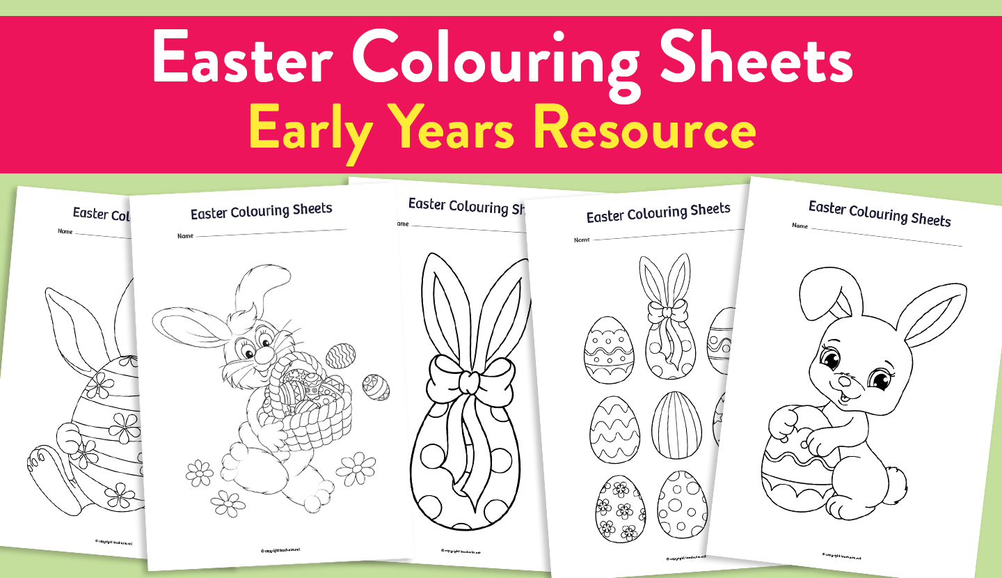 Easter colouring pages Perfect for Early Years Teachwire