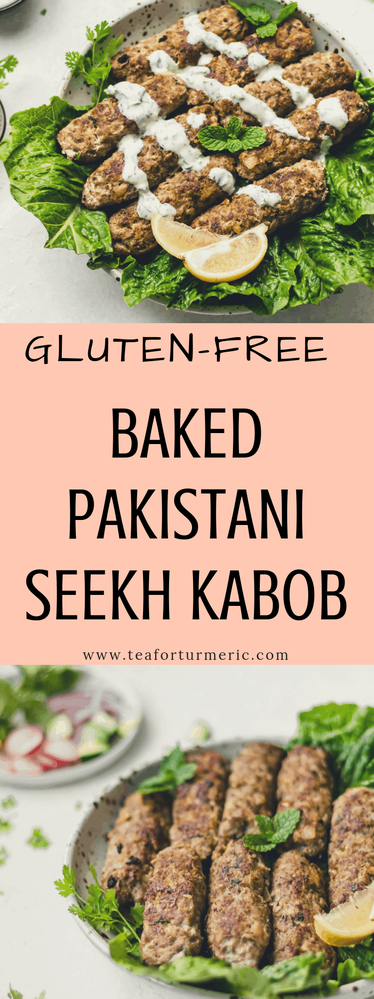 Baked Pakistani Seekh Kabob (Ground Beef Skewers) teaforturmeric
