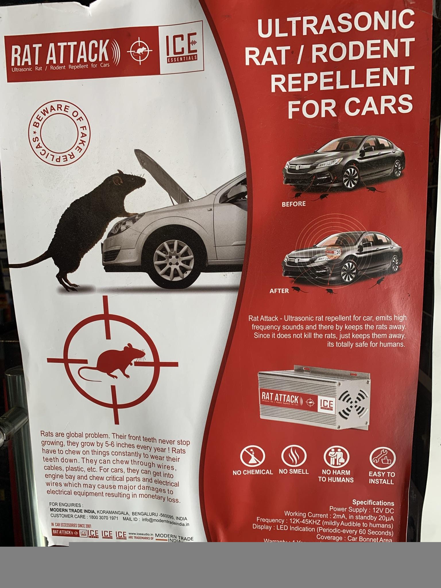 CarCat An Ultrasonic Rat Repellent TeamBHP
